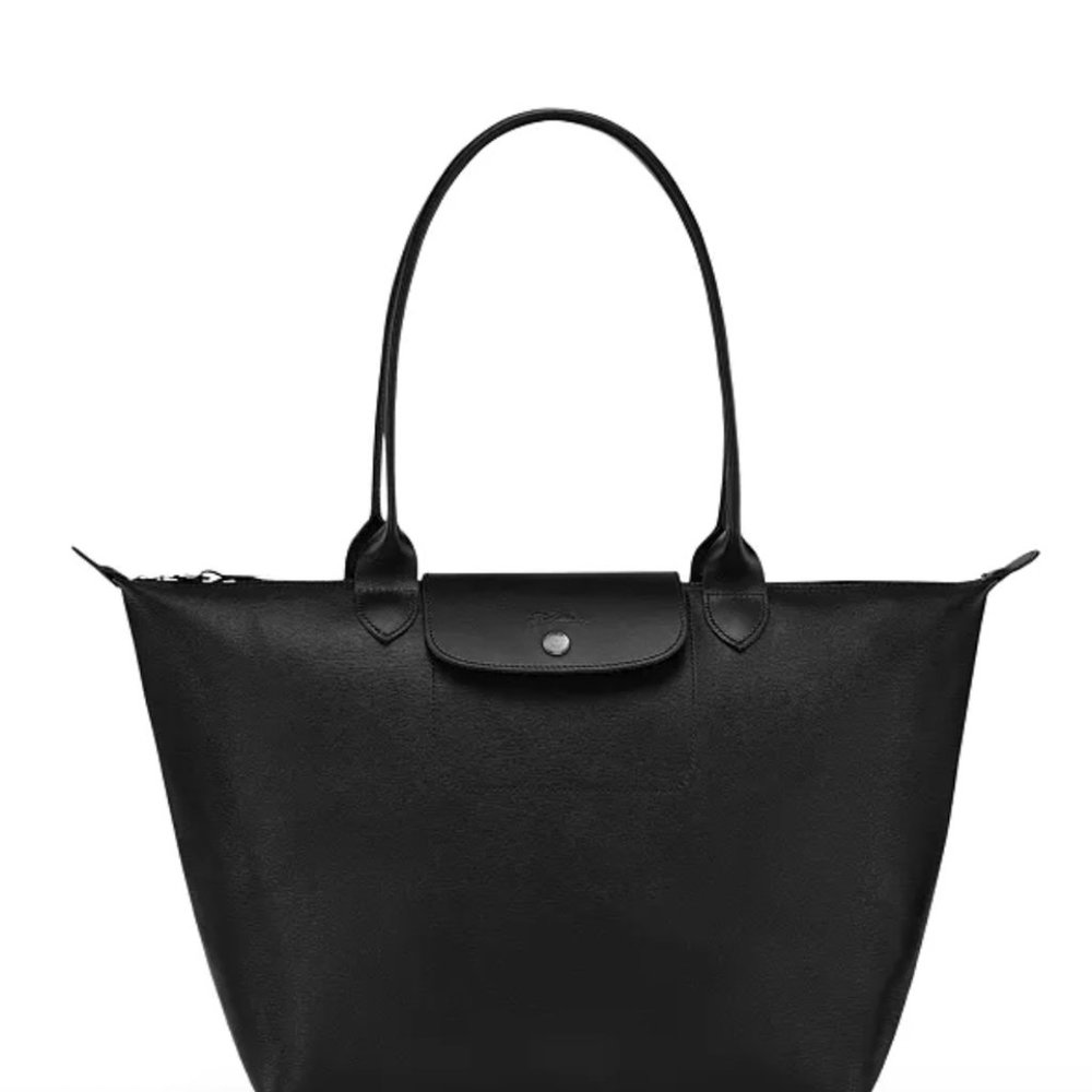 Longchamp 'medium Le Pliage Neo' Nylon Top Handle Tote In Black